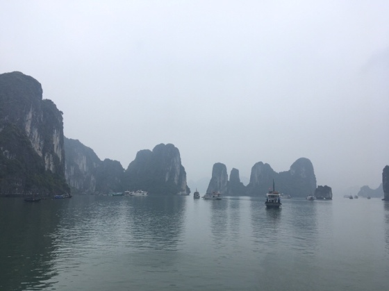 Ha Long Bay rock formations